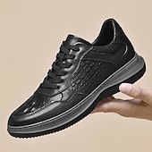 preiswerte Lässig-klassische weiße Leder-Sneaker für Herren mit dezenten Nähten – vielseitiges Schuhwerk für den Alltag und Freizeitausflüge