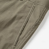 cheap Dress Shorts-Men's Shorts Dress Shorts Summer Shorts Work Shorts Golf Shorts Buttons Multi Pocket Plain Comfort Wearable Knee Length Outdoor Daily Holiday Fashion Casual Black Army Green