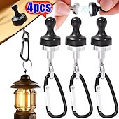 voordelige Handgereedschap-4 stuks sterke magnetische haken voor kamperen in de buitenlucht, karabijnhaken voor tenten, bergbeklimmen, gesp, magneethanger, kampeerlichthaak, accessoires
