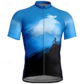 cheap Men&#039;s Jerseys-Men&#039;s Cycling Jersey Short Sleeve Bike Tee Tshirt Jersey with 3 Rear Pockets Mountain Bike MTB Breathable Quick Dry Anatomic Design Wicking Wine Red Yellow Red Sports Clothing Apparel