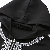 levne Župany-Pánské Společenské oblečení Noční košile Grafické tisky stylové Pohodlné Župany se střihem kimona Domů Denní Polyester Prodyšné Dlouhý rukáv Jaro Černá Bílá