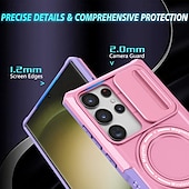 お買い得  サムスン用ケース-Samsung Galaxy S24 Ultra Plus S24 FE S23 Ultra Plus S22 Plus Ultra用電話ケーススタンドホルダー付きマグネットサポートワイヤレス充電レトロPC