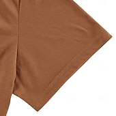 levne Ležérní tričko Henley-Pánské Tričko Tričko Henley Tričko Top Krátké rukávy Bez vzoru Módní Základní Knoflíky Do V Dovolená ulice Jdeme ven Léto Bílá Námořnická modř Hnědá Tričko Henley