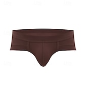 お買い得  メンズのボクサーパンツ-男性用 １枚 ベーシックパンティー ブリーフ パッチワーク ポリエステル 高通気性 ソフト 快適 平織り ミッドライズ ライトピンク ブラック