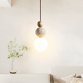 economico Luci a sospensione-23 cm Design Circolare/Tondo Design di Lanterna a Sospensione Lampada a sospensione Pietra Vetro Stile Artistico Stile Vintage Stile Classico Vintage Rustico 110-120V 220-240V