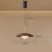 economico Luci a sospensione-28 cm Design di Lanterna a Sospensione Lampada a sospensione Metallo Vetro Galvanizzato Moderno 110-120V 220-240V