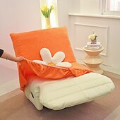 Χαμηλού Κόστους Futon καναπέ κάλυψη-1 τμχ ελαστικό κάλυμμα καναπέ δαπέδου χωρίς μπράτσο κάλυμμα δαπέδου τεμπέλης για χαλάρωση καναπέ κάλυμμα απλωμένο μονό κάλυμμα μαξιλαριού καναπέ για σαλόνι σπιτιού