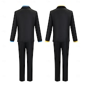 tanie Kostiumy anime-Ocean Adventurer Sanji Pirat Słomkowy Kapelusz Anime Kostium Cosplay Stroje Garnitury cosplay Halloween Karnawał Bal maskowy Płaszcz Koszula Spodnie Na Męskie Dla nastolatków Dla dorosłych