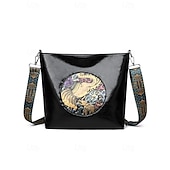 levne Tašky přes rameno-dámská vintage taška přes rameno s embosovaným slonem – crossbody kabelka z umělé kůže s nastavitelným popruhem, běžné cestování a každodenní kabelka