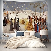 preiswerte Mittelalterlicher Wandteppich-Mittelalterlicher Wandteppich Mittelalter Wandteppich Wandkunst großer Wandteppich Wanddekoration Fotohintergrund Decke Vorhang Wohn- und Schlafzimmerdekoration
