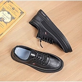 abordables Baskets-chaussures décontractées à lacets pour hommes en marron avec des accents noirs, conception durable pour un usage quotidien et des activités de plein air