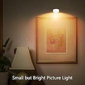 cheap Puck Lights-LED Wireless Picture Light, 20 RGB Color Magnetic Lights, Adjustable Timer Led Picture Frame Art Display Light, Wireless Gallery Display Wall Photo Light