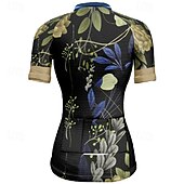 tanie Damskie koszulki-Damskie Koszulka rowerowa Kwiat Krótki rękaw Rower Tee Tshirt Dżersej z 3 tylnymi kieszeniami Kolarstwo górskie Szybkie wysychanie Anatomiczny kształt Odprowadzające wilgoć Oddychający Sport