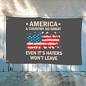 ieftine Steaguri de grădină, banner-Steag patriotic 4 iulie Exterior Interior cu gromete Ziua Independenței Decoruri pentru curte și grădină americană Banner semn de sărbătoare