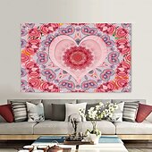 billiga Mandala Tapestry-Mandala Hängande Tapestry Vaggkonst Stort Tapestry Mural Dekor Fotograf Bakgrund Filt Gardin Hem Sovrum Vardagsrum Dekoration