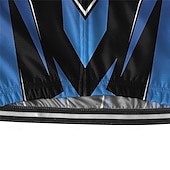 abordables Maillots pour hommes-Homme Maillot Velo Cyclisme Manche Courte Cyclisme Tee-shirt Maillot avec 3 poches arrière VTT Vélo tout terrain Respirable Séchage rapide Conception anatomique Mèche Bleu Vert Des sports Vêtement