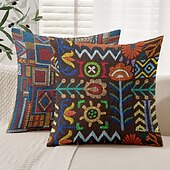levne Vintage styl-Vintage etnický dekorační povlak na polštář 1PC měkký čtvercový polštář na pohovku povlak na polštář do ložnice obývacího pokoje na pohovku židli