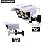ieftine Aplice de Exterior-1 buc led lumini exterioare cu senzor de mișcare reflector solar 77 de margele cu telecomandă verandă garaj curte gradină instalație de iluminat convenabilă