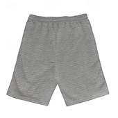 abordables chándal y sudadera con capucha para hombre-Hombre Tracksuit Conjunto de atuendo Bermudas Cuello Barco Exterior Diario Deportes Bolsillo Correa 2 Piezas Plano Negro Blanco Caqui Poliéster Ropa de Deporte Clásico Casual Verano