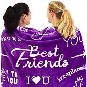cheap Blankets &amp; Throws-Mother&#039;s Day Blanket, A Letter to Mom, Mother&#039;s Day Gift  Soft and Cozy Throw, Perfect Gift for Mom, Floral or Heart Design, Warm and Comfortable