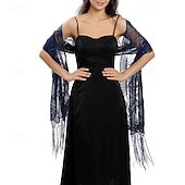 economico impacchi per gli invitati al matrimonio-Scialle Donna Elegante Senza Maniche Poliestere Stole da matrimonio Con Nappa Per Feste Primavera &amp; Estate