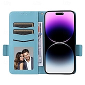 Недорогие Чехлы для iPhone-Чехол для iPhone 16 Pro Max Plus iPhone 15 Pro Max Plus iPhone 14 13 12 11 Pro Max Plus Mini флип-крышка с подставкой магнитная с запястьем ретро TPU PU кожа