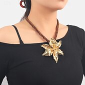 levne Náhrdelníky a přívěsky-Dámské Náhrdelníky Elegantní ulice Květinový Náhrdelníky