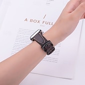 cheap Apple Watch Bands-Leather Band Compatible with Apple Watch band 38mm 40mm 41mm 42mm 44mm 45mm 49mm Adjustable Women Men Genuine Leather Strap Replacement Wristband for iwatch Ultra 2 Series 9 8 7 SE 6 5 4 3 2 1