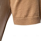 cheap Men's Elite Polo-Men's Polo Knit Polo Sweater Formal Work Turndown Short Sleeve Striped Vertical Stripes Stripe Buttons Spring Black Khaki Polo