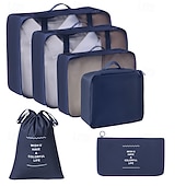 cheap Luggage &amp; Travel Storage-Compression Packing Cubes Set for Travel, Foldable Luggage Organizer Bags, Portable Toiletry and Makeup Bag, Multi-Functional Clothes Storage Pouches for Business Trips and Vacations