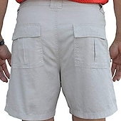 economico Classico-Per uomo Pantaloncini cargo Shorts Bermuda Elastico in vita Multi-tasche Gamba Dritta Semplice Traspirante Indossabile Lunghezza al ginocchio All&#039;aperto Casuale Campeggio &amp; Escursionismo Moda