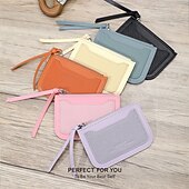 お買い得  カードホルダーとケース-レディースカードバッグ ファッショナブル PU 薄型 ハイエンド ゼロウォレット インスタイル かわいいカードホルダー