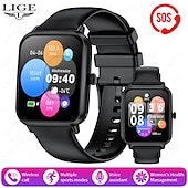 preiswerte Smartwatch-LIGE BW0903 Smartwatch Fitness Tracker Herzfrequenzmonitor Bluetooth Android iOS wasserdicht 1,96&quot;