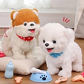 cheap Stuffed Animals-Puppy Toys for Kids Toy Dogs That Walk and Bark Walking Dog Toy for Kids with Leash Interactive Stuffed Puppy with Remote Control for Girls and Boys Aged 3-7 Year Old