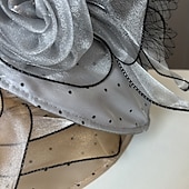 preiswerte Partyhut-Kopfstück Organza Hochzeit Abendgesellschaft Elegant Hochzeit Mit Tüll Kopfschmuck Kopfbedeckung