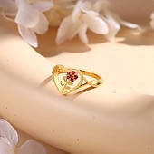 billige Gaver-Personlig tilpasset blomster ring tilpasset beste gave til mamma bursstein smykker kone eller kjæreste til morsdag jubileum