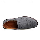 preiswerte Herrenpantoletten &amp; -slipper-Herren Slipper aus braunem Wildleder - atmungsaktive, ausgehöhlte Freizeitschuhe für Sommer und Arbeit