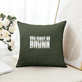 お買い得  「Quotes&amp;Saying Style」-面白い名言装飾クッションカバー 1枚 ソフトスクエアソファクッションケース ピローケース 寝室 リビングルーム ソファ 椅子用