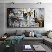 billiga Oljemålningar i popkonststil-handmålad akryl olimålning stor bild canvaskonst oljemålning oversize handmålning akryl modern målning canvas abstrakt oljemålning för sovrum kontor hotell väggdekoration