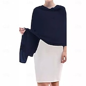 cheap Shawls-Women's Wrap Elegant Sleeveless Chiffon Wedding Wraps With Pure Color For Party Spring &amp; Summer