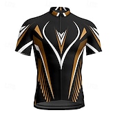 abordables Maillots pour hommes-Homme Maillot Velo Cyclisme Manche Courte Cyclisme Tee-shirt Maillot avec 3 poches arrière VTT Vélo tout terrain Respirable Séchage rapide Conception anatomique Mèche Jaune Rouge Bleu Des sports