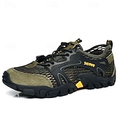 baratos Ténis para Homem-calçados masculinos para caminhadas ao ar livre, malha respirável com sola durável, calçados confortáveis para trilhas