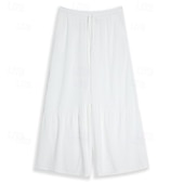 abordables Rétro-Homme Culottes Jambe Large Pantalons en Lin Pantalons Pantalon d'été Pantalons Amples Patchwork Cordon de serrage Taille Élastique Uni Confort Respirant Extérieur Yoga Salle de sport Mode Rétro
