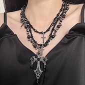 economico collane e ciondoli-Per donna Collana Punk &amp; Gotico Streetwear Geometria Collane