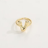 economico I regali-anello con lettera personalizzata, regalo per la mamma, anello con alfabeto regolabile placcato oro 18k, finitura liscia, anello iniziale a fascia aperta, gioielli eleganti per le donne