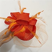 preiswerte Hochzeit Kopfschmuck-Kopfstück Sinamay Hochzeit Abendgesellschaft Elegant Hochzeit Mit Unifarbe Kopfschmuck Kopfbedeckung