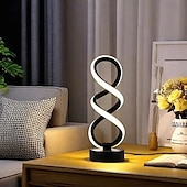 cheap Table Lamps-Modern Spiral LED Table Lamp Adjustable Brightness 3 Color Modes USB Powered Night Light for Bedroom Hall or Office Dormitory Decor Table Lamp