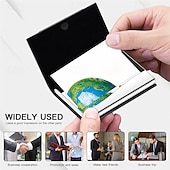 cheap Card Holders &amp; Cases-Business Card Holder/ Case Professional PU Leather &amp; Stainless Steel Multi Wallet Credit Card ID Case/Holder