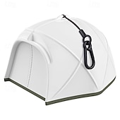 abordables Linternas y luces de camping-Luces LED para exteriores, cadena de luces, luces para carpa, almacenamiento rápido, cadena de luces para acampar de 15 m con 9 modos, impermeable, tipo C, 4000 mAh, recargable, lámpara LED portátil