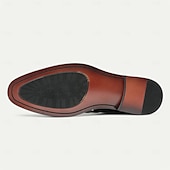 economico Sandali in pelle premium-sandali da pescatore in vera pelle da uomo con doppi cinturini monk - calzature eleganti per abbigliamento casual da lavoro ed eventi